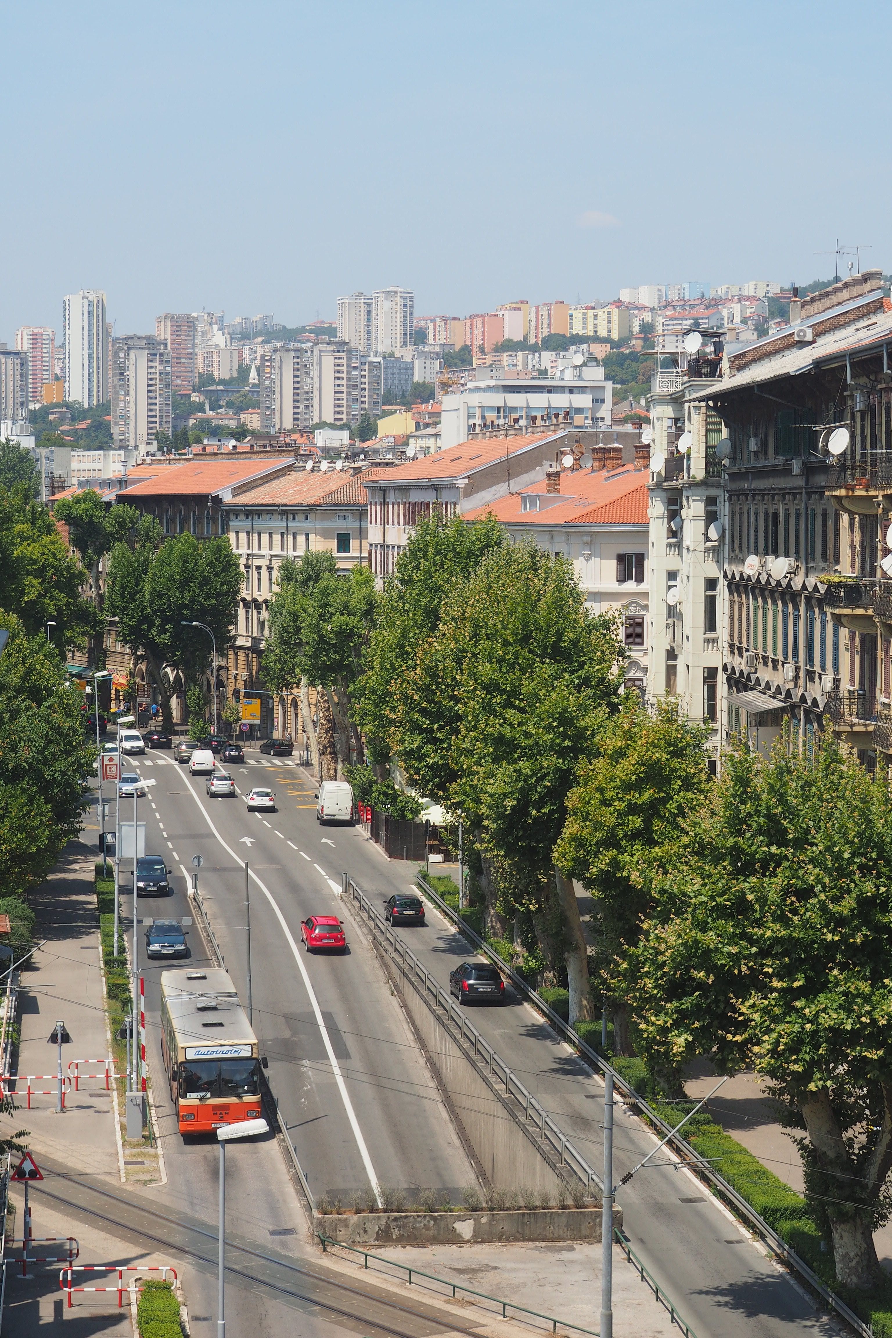 pogled prema zapadnim naseljima Rijeke